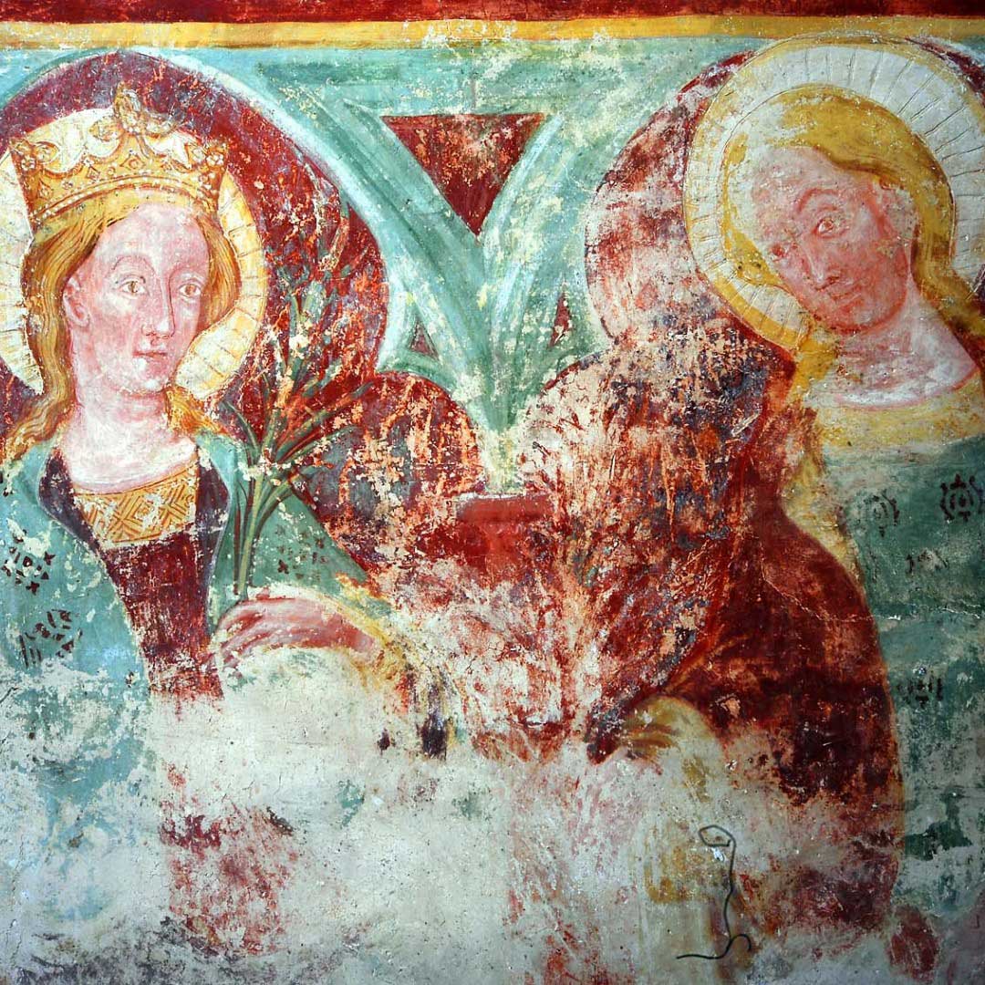 Freske iz 15. stoljeća koje prikazuju život sv. Katarine Aleksandrijske