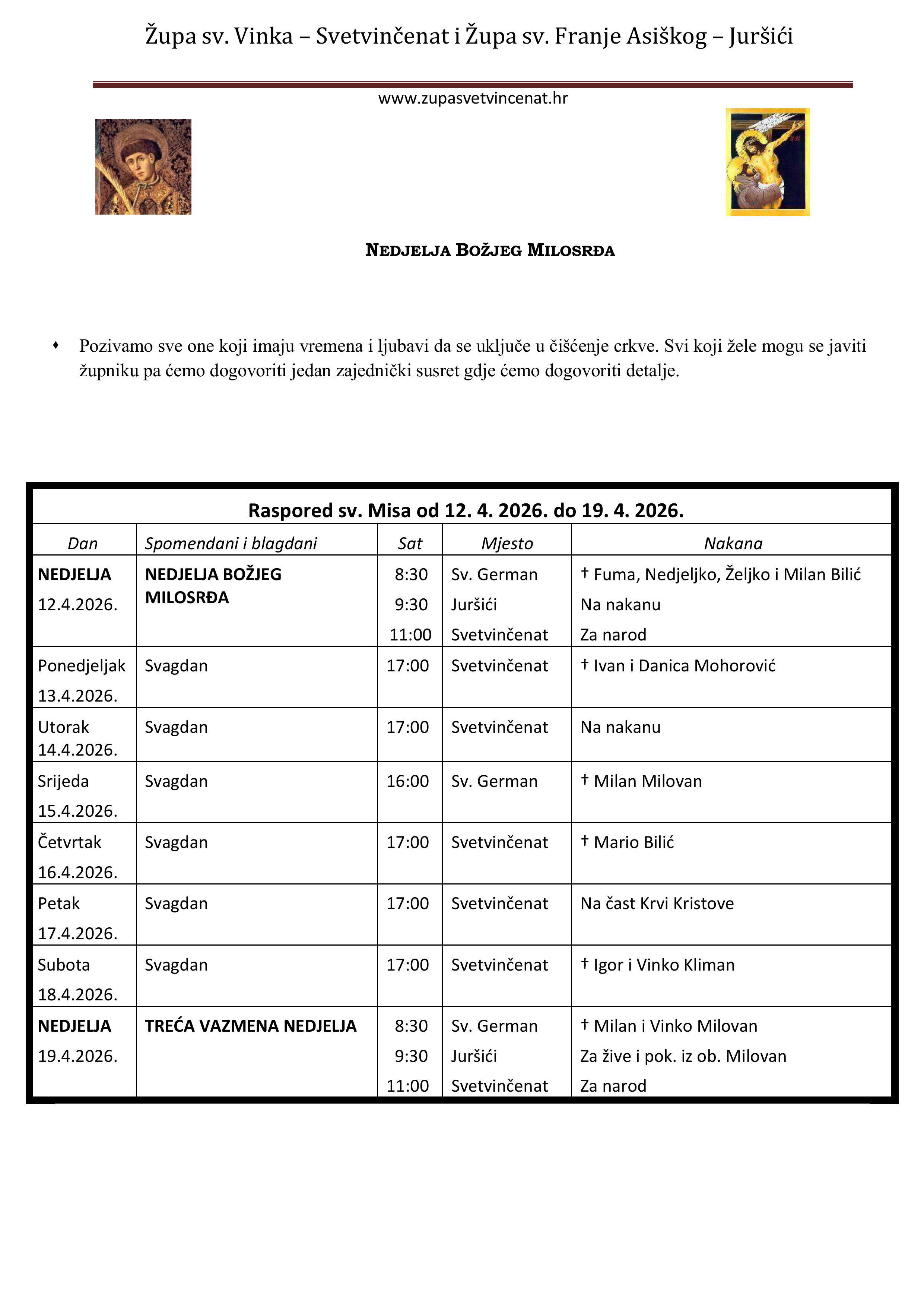 Nedjelja Božjeg Milosrđa